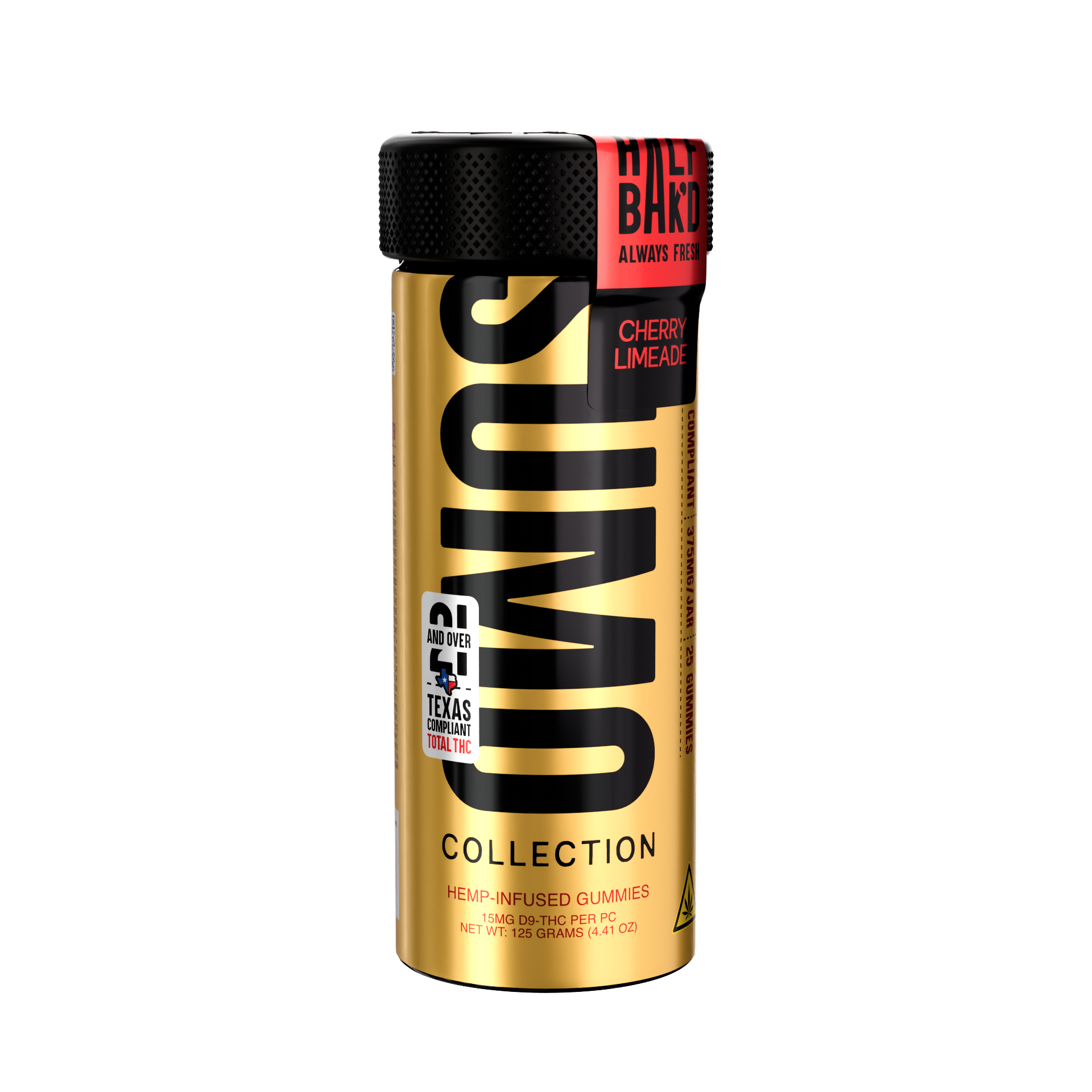 Cherry-Limeade-Sumo-Gold-Gummies-HALF-BAK-D-Gummies-1-47619436478753-1.png Cherry Limeade | Sumo Gold Gummies - Image 1